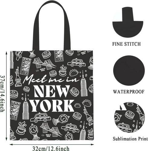 Vista 4 de WCGXKO Bolsa de regalo para despedida de soltera de Nueva York