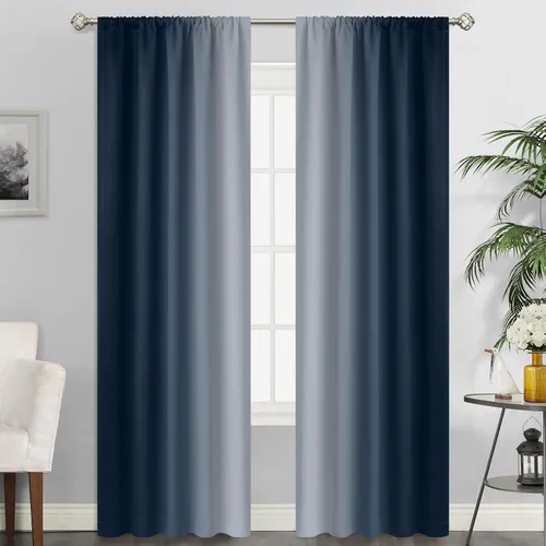 Vista 18 de SimpleHome Cortinas Pequeñas Negras Impermeables con Bolsillo para Barra Suave para Cocina, Cortinas Impermeables con Bolsillo para Barra