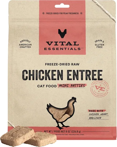 Vista 19 de Vital Essentials Alimento crudo liofilizado para gatos, mini empanadas de conejo, 8 onzas Soft, Complete Meal or Topper, Rehydrate, Made with 99%