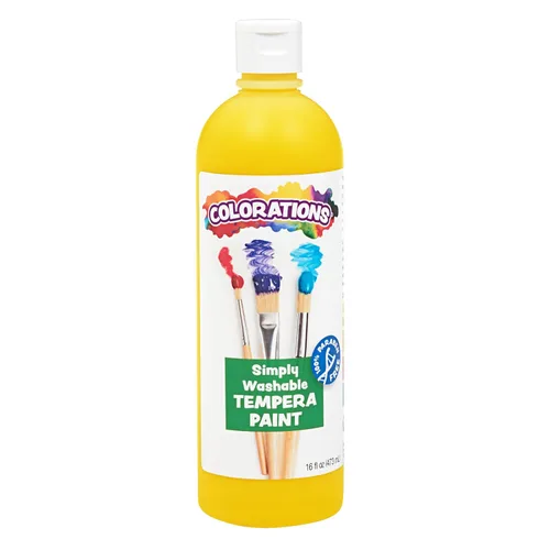 Vista 20 de Colorations WSTAP Pintura de témpera lavable, 16 onzas líquidas, verde manzana, no tóxica, vibrante, atrevida, pintura para niños, manualidades