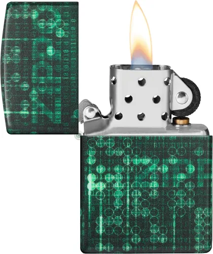 Vista 3 de Zippo Encendedor de bolsillo con diseño de patrón de 540 colores que brilla en la oscuridad
