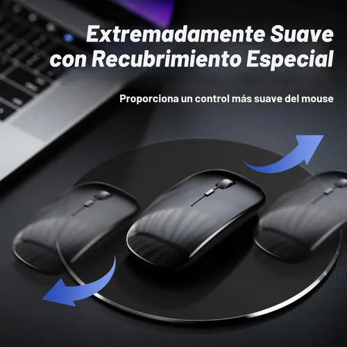 Vista 4 de Alfombrilla de ratón HONKID de aluminio metálico, delgada y dura, alfombrilla de doble cara impermeable con control rápido y preciso para laptop