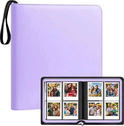 Vista 10 de Álbum de fotos con 256 bolsillos para cámara Fujifilm Instax Wide 300, para álbum de fotos Polaroid 600, álbums para Polaroid Now+ Now OneStep2