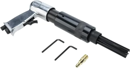 Vista 3 de Escalador de aguja neumática para quitar la soldadura de óxido 19 hardened steel needles lightweight aluminum housing Heat-Resistant Design Used