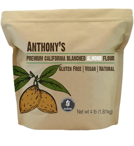 Vista 9 de Anthony's Harina de almendras blanqueadas, 2 libras, finamente molida, sin gluten, sin OGM, vegana, apta para Keto