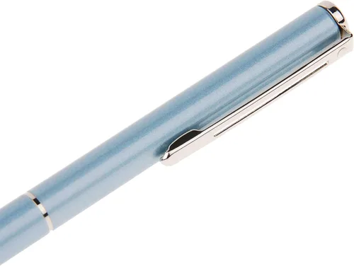 Vista 2 de Sheaffer Agio Bolígrafo con acabado de níquel azul esmerilado