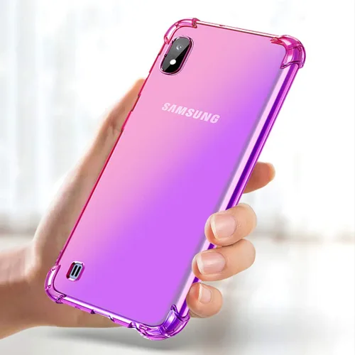 Vista 5 de Funda para Samsung Galaxy A10 - Lindas niñas mujeres gradiente delgado anti arañazos suave TPU teléfono cubierta a prueba de golpes funda protectora