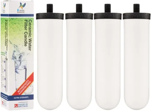 Vista 6 de British Berkefeld Doulton 8674 - Vela de filtro de cerámica ultra esterasil para sistema de filtro de agua por gravedad de encimera, montaje corto