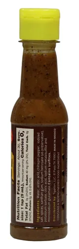 Vista 2 de La Perrona Botella de salsa picante chiltepin asada de 5 onzas Tatemada Chiltepin Pepper Salsa Picante Extra picante Hecho a mano
