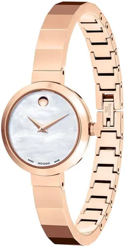 Vista 2 de Movado Novella Mop Dial Acero inoxidable Ladies Watch 0607112