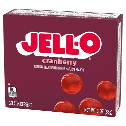 Vista 3 de Jell-O gelatina de Arándano, 3oz Cajas de postre (paquete de 12)
