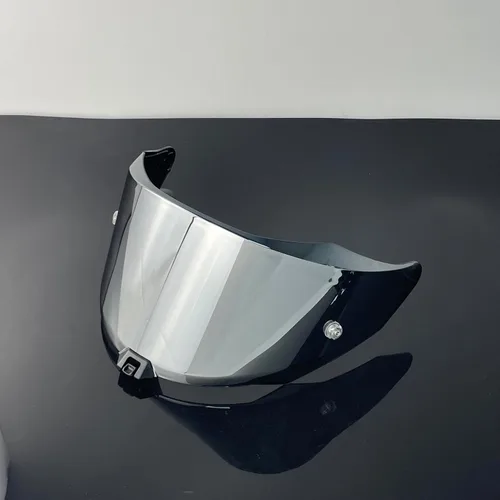 Vista 3 de Escudo para KYT R2R, R2R PRO Visera Casco Moto con protección UV (Plata-Para el día)