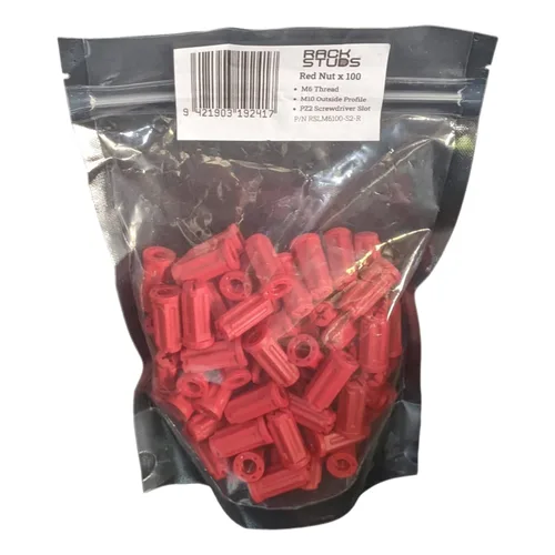 Vista 5 de Rackstud M6 Nut - Paquete de 100 tuercas de repuesto para tuercas de jaula tradicionales, se adapta a todas las series II, incluyendo nuevo dúo Negro