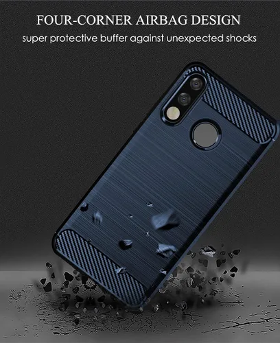Vista 4 de Asuwish Funda compatible con Huawei P30 Lite y protector de pantalla de vidrio templado, accesorios de celda, TPU de cuerpo completo, fundas