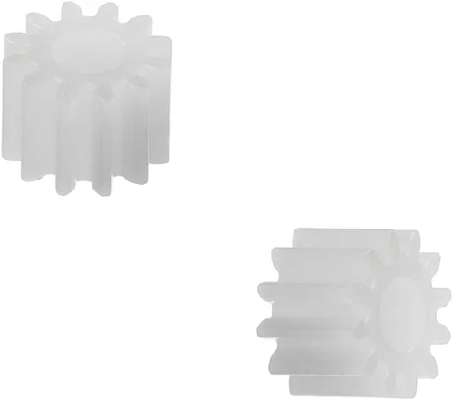 Vista 5 de Othmro 10 piezas de engranajes de plástico 12 dientes modelo 123A engranaje de reducción engranajes de gusano de plástico para RC coche robot motor