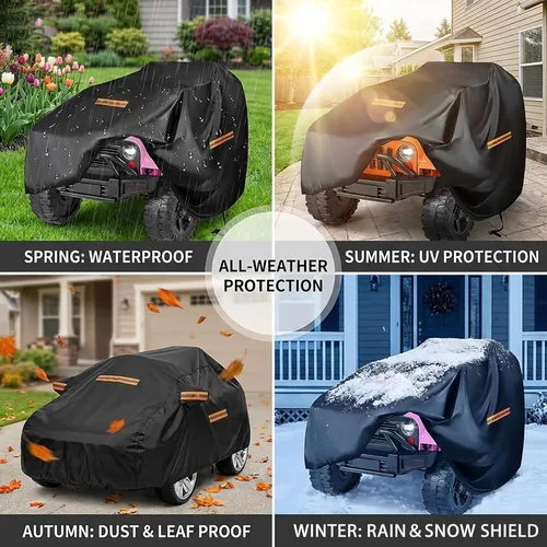 Vista 6 de Kids Ride On Car Cover for Little Tikes Cozy Coupe Princess 2009-2026, Water Resistant Outdoor Protection Cover for Electric Ride On Toys, Dust