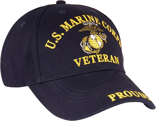 Vista 3 de Trendy Zone 21 Gorra del Cuerpo de Marines de los Estados Unidos para hombres y mujeres Gorras con licencia oficial Gorras marinas unisex Ideal