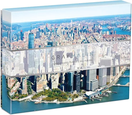 Vista 2 de Galison Gray Malin 2-Sided Jigsaw Puzzle, The Beach, 500 Pieces - 24” x 18”, Double-Sided Puzzle with Vibrant Artwork, Perfect for Family Fun Playa