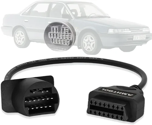 Vista 12 de Adaptador OBD1 a OBD2 para Honda Cable de 3 Pines, Compatible con Vehículo Honda Cable Adaptador de Conector Diagnóstico de 3pines Obd1 a 16pines
