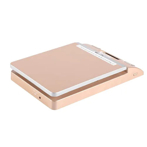 Vista 6 de Acteck 86LBx0.1OZ Envío digital y escala postal con baterías, cable USB y enchufe de CA (dorado)