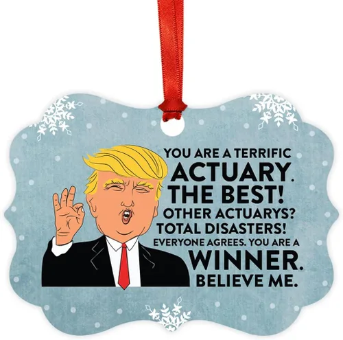 Vista 23 de Andaz Press Presidente Donald Trump Fancy Frame Recuerdo Adorno de Navidad Regalo de broma Ejecutivo de Cuenta, 1 paquete, Divertidas Ideas