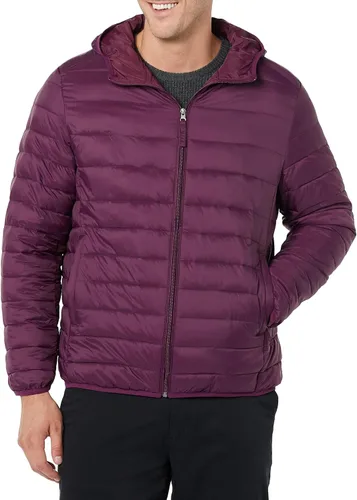 Vista 13 de Amazon Essentials Chaqueta acolchada con capucha ligera, resistente al agua y empacable para hombre Negro