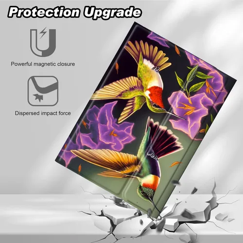 Vista 6 de DEGDFSGR Funda para Samsung Galaxy Tab A8 10.5 con teclado, teclado inalámbrico desmontable cierre magnético, funda protectora para Samsung Tab A8
