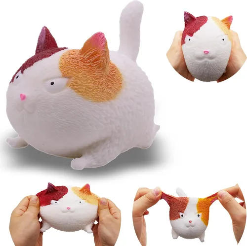 Vista 9 de Juguetes sensoriales antiestrés con forma de gato para niños, adultos, adolescentes, niños, alivio de descompresión y alivio de la ansiedad (negro)