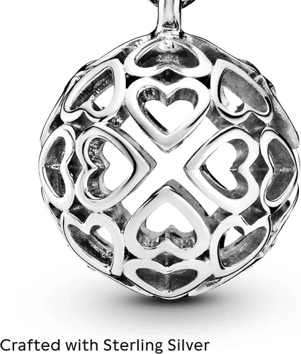 Vista 3 de PANDORA Jewelry Harmonius Hearts - Dije de plata de ley Metal no aplica