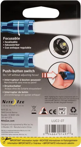 Vista 6 de Nite Ize Combo de actualización LED II compatible con AA Mini Maglite - Práctico kit de linterna con LED e interruptor de tapa trasera, potente