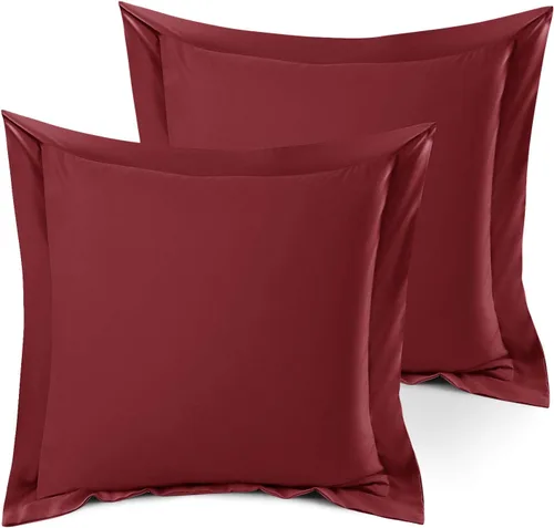 Vista 134 de Nestl Juego de 2 fundas tipo sham de almohada suaves - Fundas de almohada de microfibra de doble cepillado - Fundas de almohada de cama premium