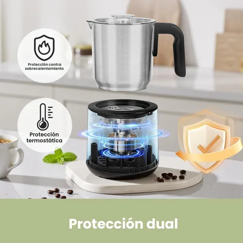 Vista 8 de Gevi Cafetera de capuchino automática de 20 bares, de calentamiento rápido, con espumador de leche espumosa para expreso, latte macchiato, tanque