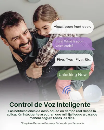 Vista 6 de Cerradura inteligente digital de huellas dactilares sin llave con mango y teclado: cerradura electrónica/eléctrica con código, control