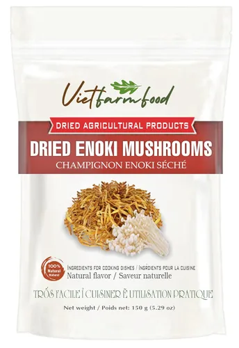 Vista 18 de SETAS ABALONE SECAS 5.29 Oz (5.29 oz) VIETFARMFOOD: Productos agrícolas secos con sabor natural puro. Utilizados como ingredientes de cocina