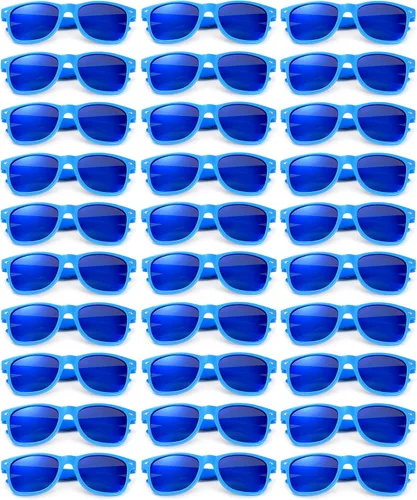 Vista 14 de Gafas de sol clásicas para hombre, paquete de 15 unidades, espejo colorido Negro Espejo