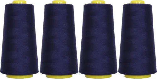Vista 75 de Threadart Hilo Serger - Costura Poliéster - 2750 Yard Cono 40/2 - Aguamarina Polyester serger thread for overlock sewing, seams and garment