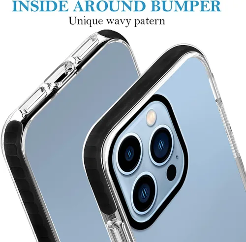 Vista 4 de Funda de teléfono personalizada para iPhone 13 Pro Max, funda protectora de TPU suave con nombre, con foto, resistente a los golpes, resistente a
