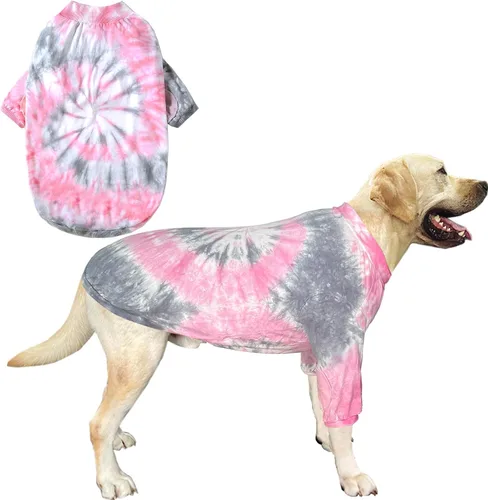 Vista 12 de Camisetas de algodón para perros, con estampado de dinosaurios, pijamas para mascotas, transpirable, ropa elástica para perros pequeños