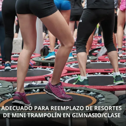 Vista 4 de 72 resortes de repuesto para trampolín con gancho en T de acero inoxidable resistente