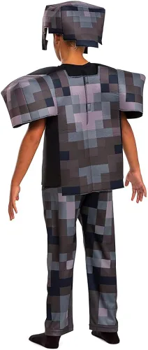 Vista 2 de Minecraft Costume, Official Nether Armor Outfit for Kids Minecraft Costume