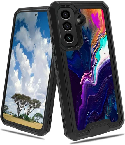 Vista 14 de Funda para Samsung S23 FE Galaxy S23 FE 2 en 1 PC duro de doble capa TPU suave a prueba de golpes Funda protectora para Samsung Galaxy S23 FE 6.4
