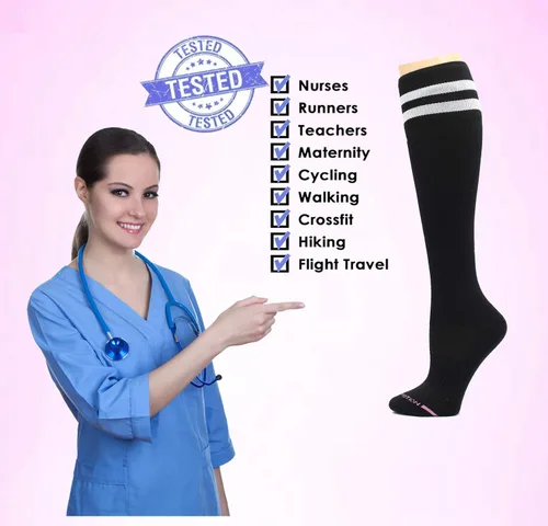 Vista 25 de Dr. Motion 3 pares de calcetines terapéuticos de compresión graduada para mujer
