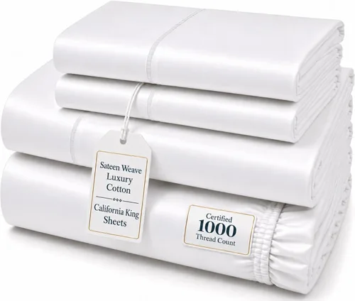 Vista 30 de CHATEAU HOME COLLECTION Juego de sábanas tamaño individual, sábanas de 1000 hilos tamaño individual de algodón, sábanas individuales de bolsillo 01