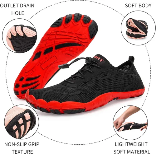 Vista 4 de Zapatos de agua para hombre y mujer de secado rápido para playa natación descalzo piscina agua calcetines zapatos para surf buceo senderismo
