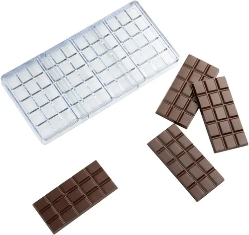 Vista 34 de Restaurantware Pastry Tek Molde para Barra de Chocolate de 10.8 x 5.3 Pulgadas 1 Molde de Chocolate Apto para Lavavajillas - 4 Cavidades Molde