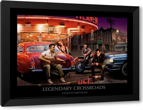 Vista 9 de Lienzo estirado envuelto en galería de Consani, Chris 24x18 titulado: Legendary Crossroads Lienzo envuelto en galería