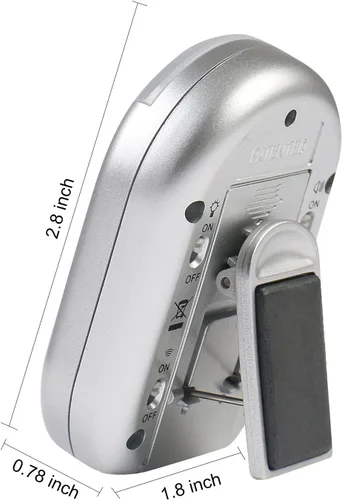 Vista 3 de x-wlang Temporizador de alertas 3 en 1 1013 con vibración, pitido y flash. (temporizador de cocina, temporizador médico, temporizador terapéutico)