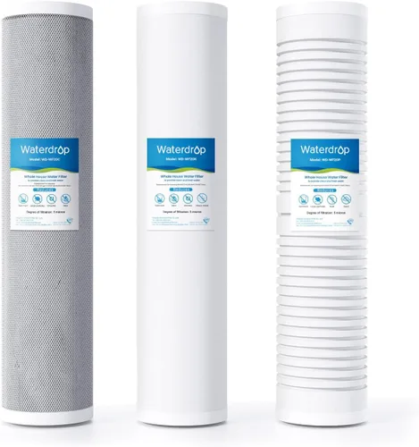 Vista 11 de Waterdrop Filtro de Agua para Toda la Casa, Filtro de Carbón, Cartucho de Filtro Reductor de Hierro y Manganeso, Reemplazo para Cualquier Sistema