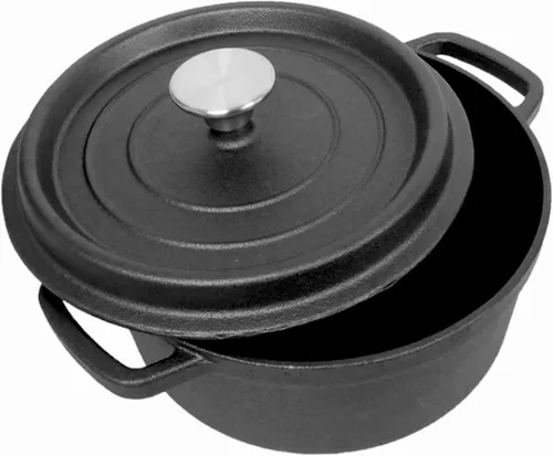 Vista 7 de Cuisiland Horno holandés de hierro fundido 4QT con tapa