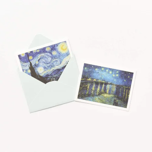 Vista 6 de Monolike Message Gogh - Tarjeta de mensaje, paquete de mezcla de 40 minitarjetas individuales y 20 sobres